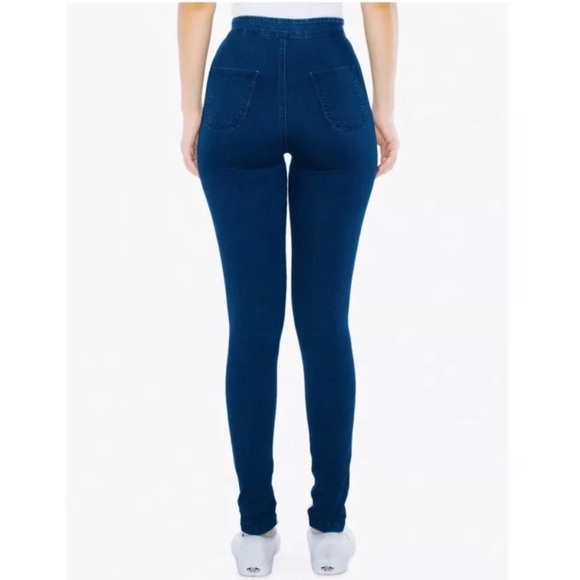 American Apparel High Waist The Easy Jean in Dark Wash Size Medium - Picture 3 of 11